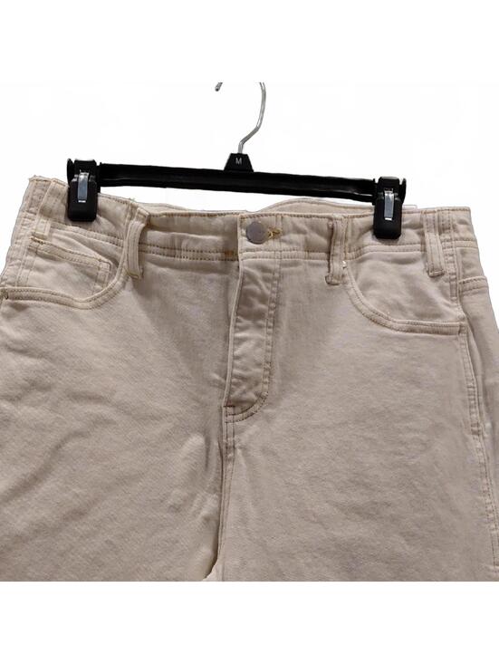 "The Icon By Risen" Check Measurements. Tummy-Slimming, Ivory Wide-Leg Jeans.... - Picture 7 of 12